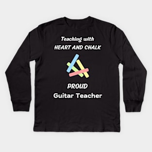 guitar teacher gift - guitar instructor electric guitar / acoustic guitar teachers design Kids Long Sleeve T-Shirt